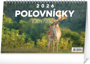 NOTIQUE Desk Hunting Calendar 2026, 23.1 x 14.5 cm - Reklamnepredmety