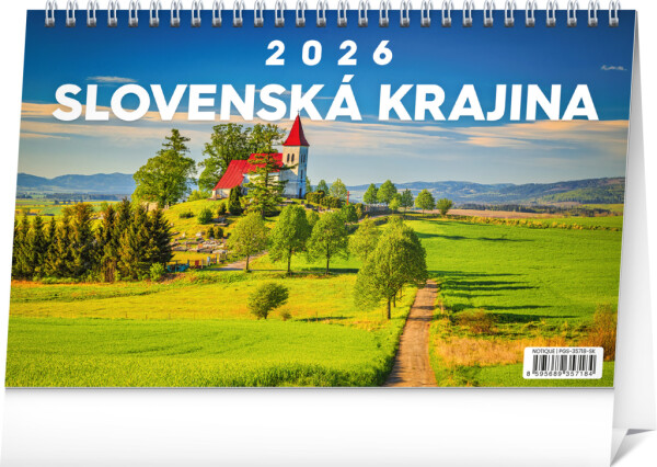 NOTIQUE Desk calendar Slovak Country 2026, 23.1 x 14.5 cm
