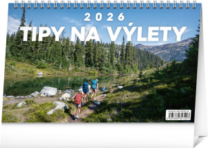 NOTIQUE Desk Calendar Travel Tips 2026, 23.1 x 14.5 cm - Reklamnepredmety