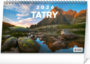 NOTIQUE Stolový kalendár Tatry 2026, 23,1 x 14,5 cm - Reklamnepredmety