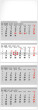 NOTIQUE Wall calendar 4-month standard folding 2026, 29.5 x 84.5 cm - pgn-35765-sk-l_tit - variant Pg PGN-35765-SK-L