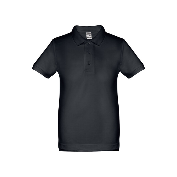 THC ADAM KIDS WH. Kids short-sleeved 100% cotton piqué polo shirt unisex)