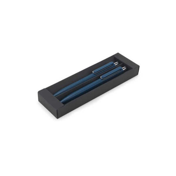 KYLIE SET. Set consisting of a ballpoint and a inkless pen, both made of aluminium (94% recycled)