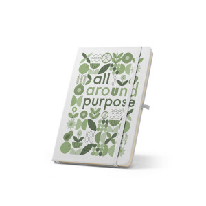 ANNE SUB. A5 notebook in recycled polyester (100% rPET) 300D, ideal for sublimation personalisation - Reklamnepredmety