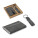 VAUGHN. Set consisting of a card holder and a key holder, both made of metal and recycled polyester (30% rPET) - 95100-set - variant 