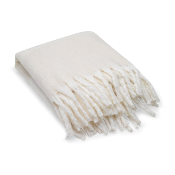 COMFY. Blanket made of recycled polyester (100% rPET) (300 g/m²) with a mohair look