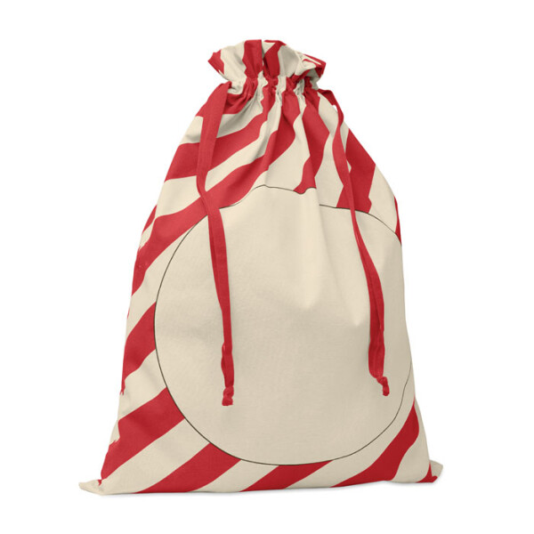 LAUKKU Large cotton Christmas bag