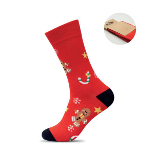 Pair of SOC MEDIUM M Christmas socks - Reklamnepredmety