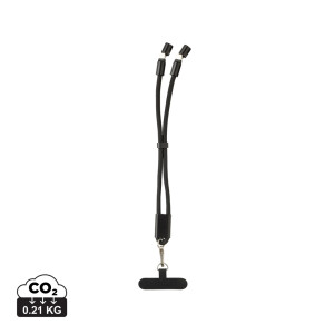 LoopAmp adjustable phone strap made of RCS RPET 60W cable - Reklamnepredmety