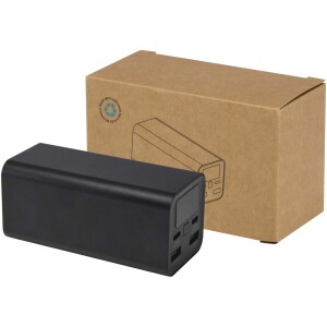 Acamar laptop power bank made of recycled aluminum with a capacity of 20,000 mAh and a power of 70 W - Reklamnepredmety