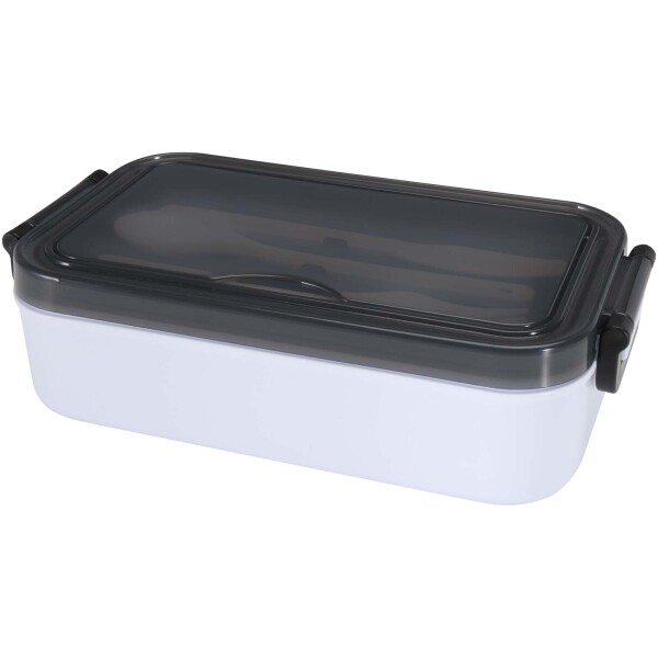 Snappy lunch box and cutlery set