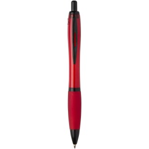 Nash recycled plastic ballpoint pen with black rim (black ink) - Reklamnepredmety
