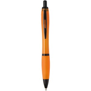 Nash recycled plastic ballpoint pen with black rim (black ink) - Reklamnepredmety