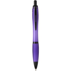 Nash recycled plastic ballpoint pen with black rim (black ink) - Reklamnepredmety