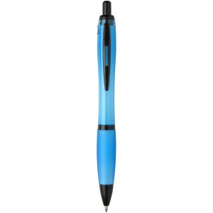Nash recycled plastic ballpoint pen with black rim (black ink) - Reklamnepredmety