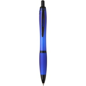 Nash recycled plastic ballpoint pen with black rim (black ink) - Reklamnepredmety
