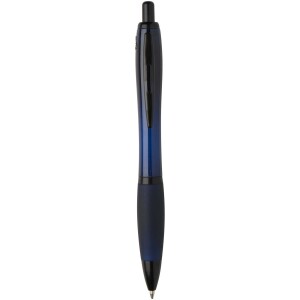 Nash recycled plastic ballpoint pen with black rim (black ink) - Reklamnepredmety
