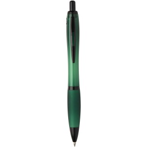 Nash recycled plastic ballpoint pen with black rim (black ink) - Reklamnepredmety
