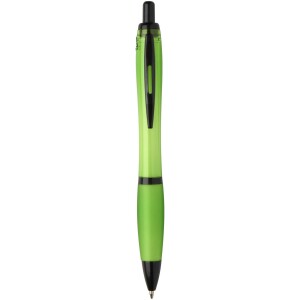 Nash recycled plastic ballpoint pen with black rim (black ink) - Reklamnepredmety