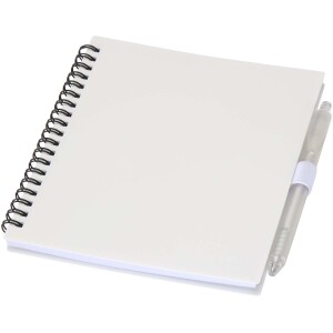 Niove Recycled Plastic Softcover Notebook and Ballpoint Pen Set (Blue Ink) - Reklamnepredmety