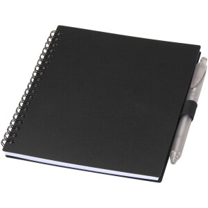 Niove Recycled Plastic Softcover Notebook and Ballpoint Pen Set (Blue Ink) - Reklamnepredmety