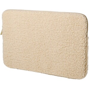 Bear 13" GRS recycled sherpa laptop sleeve 2L - Reklamnepredmety