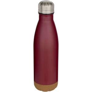 Cove 500 ml double wall vacuum insulated stainless steel water bottle with cork details - Reklamnepredmety