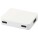 Gaia 4-port USB hub with USB-A and Type-C output and dual input - made from recycled plastic - 12444901 - variant PF 12444901