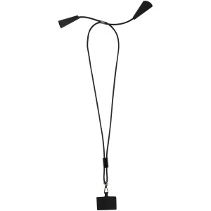 Funi recycled plastic smartphone lanyard with built-in data sync and 100W fast charge 5-in-1 cable - Reklamnepredmety