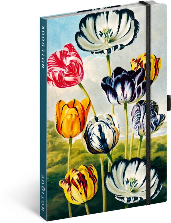 NOTIQUE Notes Tulips by Kateřina Winterová, lined, 13 x 21 cm