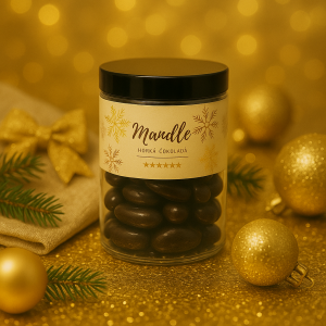 Jar of almonds in dark chocolate - Reklamnepredmety