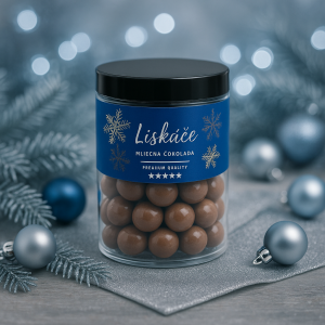 Jar of hazelnuts in milk chocolate - Reklamnepredmety