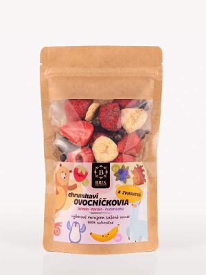 Fruit and animal treats – strawberry, banana and wild blueberry 40 g - Reklamnepredmety