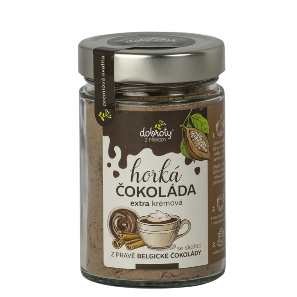 Hot Belgian chocolate with cinnamon