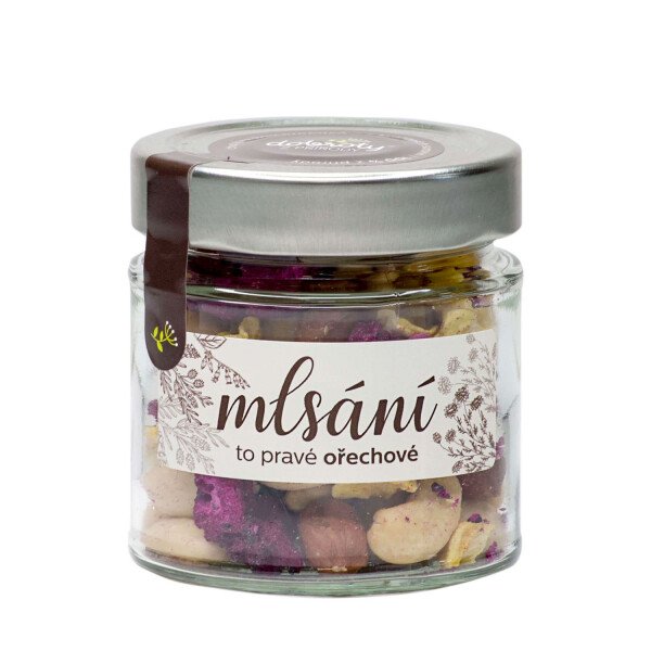 Nut snack - a mixture of nuts and freeze-dried fruit