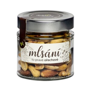 Snack - mix of roasted salted nuts in a glass - Reklamnepredmety