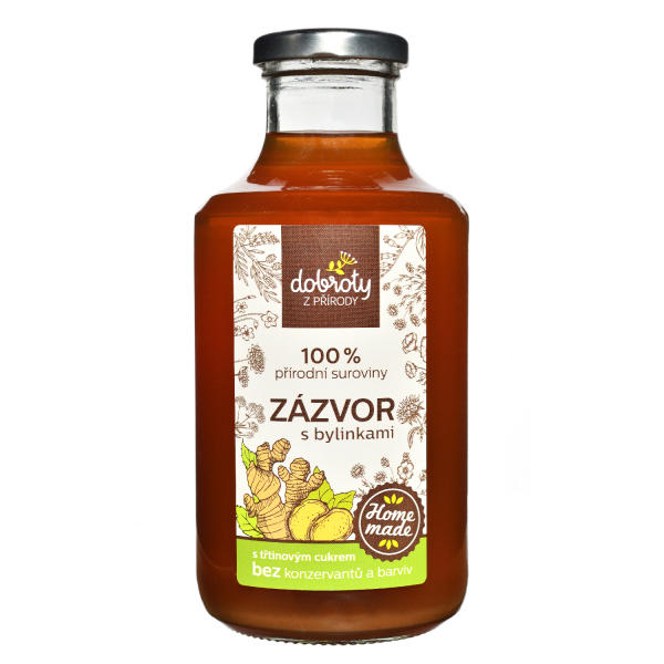 Ginger syrup with herbs 250 ml