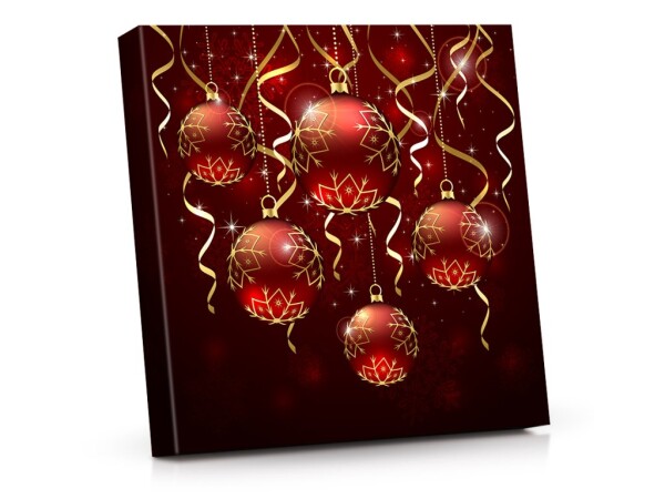Selection of chocolate truffles (mix) 200 g – Red Christmas balls