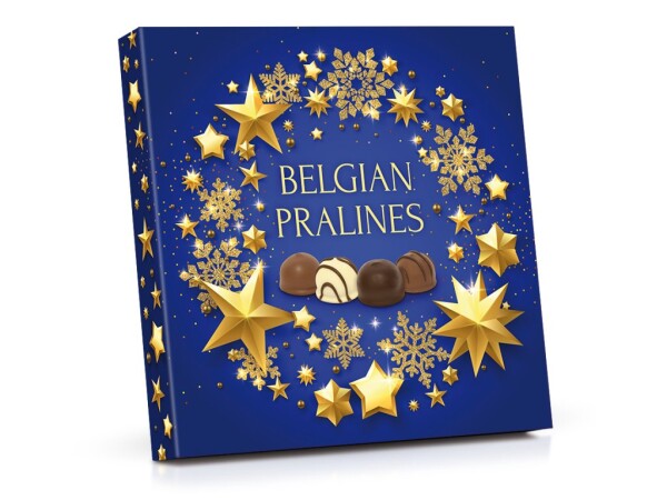 Selection of Belgian pralines 200 g – Golden Stars