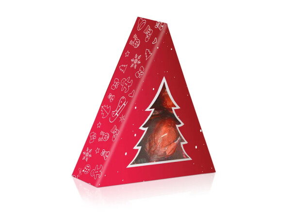 Hazelnut Italian pralines – red Christmas tree