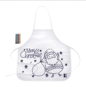 Julfar Cook Christmas apron for children to color - Reklamnepredmety
