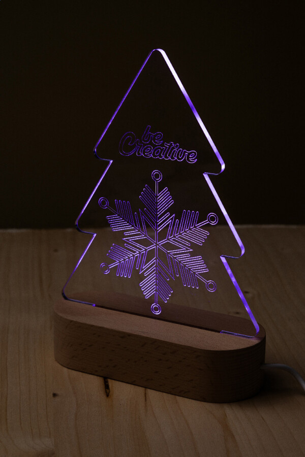 Woodify Xmas LED svetelná trofej na vianočný stromček
