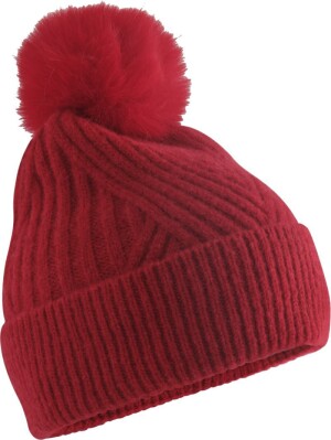 Bavlnená čiapka s brmbolcom "Snow Luxe" - Reklamnepredmety