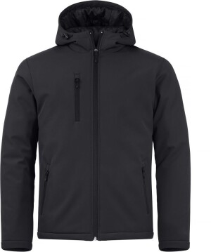 Padded Men's Hooded Softshell Jacket - Reklamnepredmety