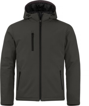 Padded Men's Hooded Softshell Jacket - Reklamnepredmety