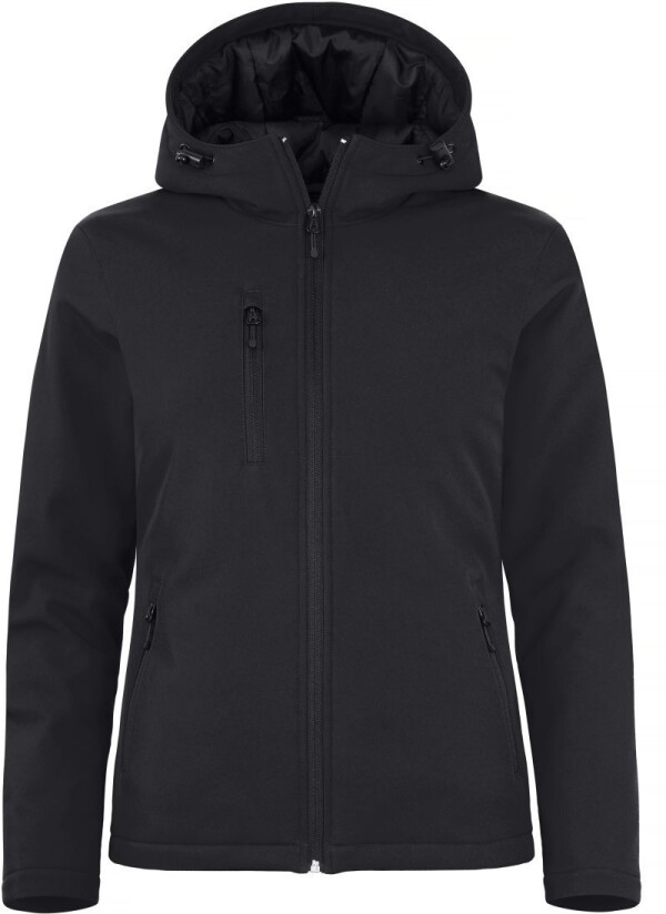 Ladies' Padded Hooded Softshell Jacket