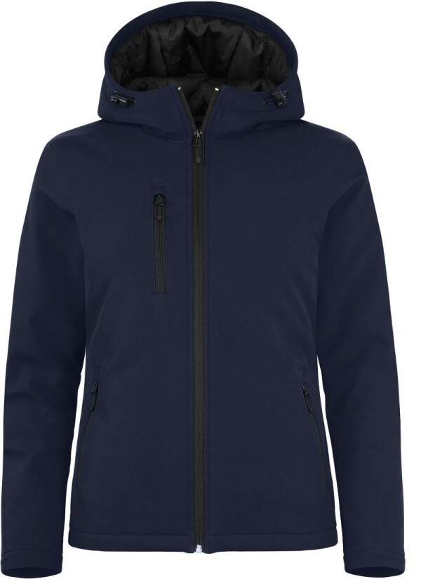 Ladies' Padded Hooded Softshell Jacket