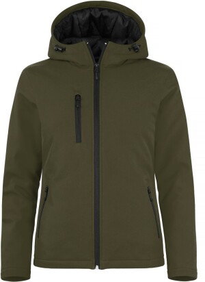 Ladies' Padded Hooded Softshell Jacket - Reklamnepredmety