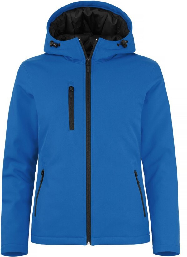 Ladies' Padded Hooded Softshell Jacket
