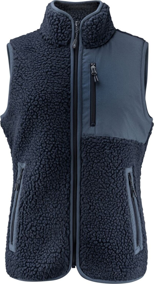 Ladies' Sherpa Fleece Vest "Two-Tone"